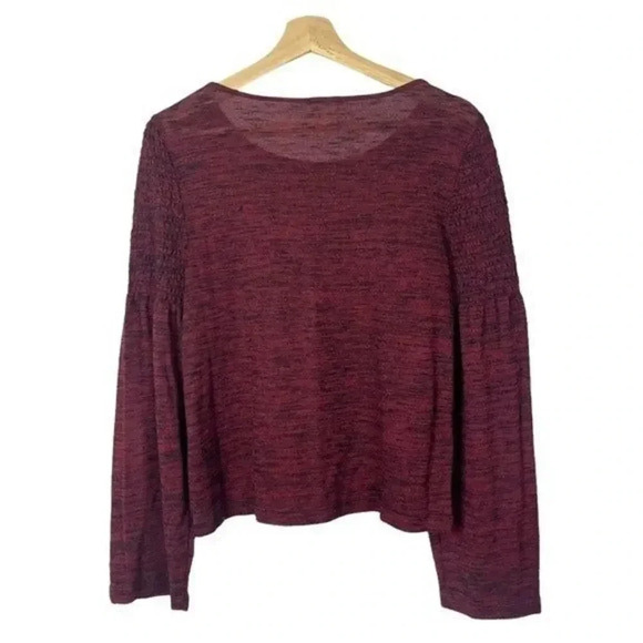 Anthropologie Meadow Rue Red Pierson Space Dyed Long Sleeve Top S - Picture 5 of 8
